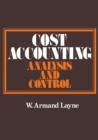 Image for Cost Accounting: Analysis and Control