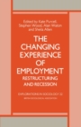 Image for The Changing experience of employment: restructuring and recession