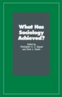 Image for What has sociology achieved?
