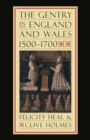 Image for The Gentry in England and Wales, 1500-1700
