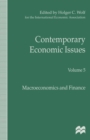 Image for Contemporary Economic Issues: Macroeconomics and Finance