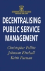 Image for Decentralising Public Service Management