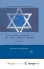 Image for Jewish Representation in British Literature 1780-1840