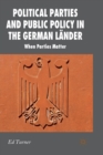 Image for Political Parties and Public Policy in the German Lander