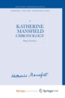 Image for A Katherine Mansfield Chronology