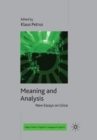 Image for Meaning and Analysis: New Essays on Grice