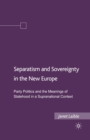 Image for Separatism and Sovereignty in the New Europe