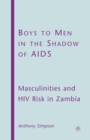Image for Boys to Men in the Shadow of AIDS : Masculinities and HIV Risk in Zambia