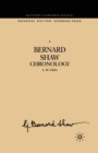 Image for A Bernard Shaw Chronology