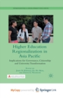Image for Higher Education Regionalization in Asia Pacific