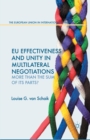 Image for EU Effectiveness and Unity in Multilateral Negotiations