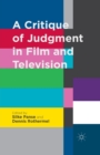 Image for A Critique of Judgment in Film and Television