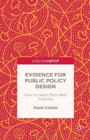 Image for Evidence for Public Policy Design