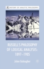 Image for Russell&#39;s Philosophy of Logical Analysis, 1897-1905