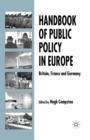Image for Handbook of Public Policy in Europe