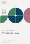 Image for Core Statutes on Criminal Law 2015-16