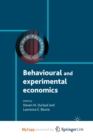 Image for Behavioural and Experimental Economics
