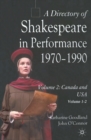 Image for A directory of Shakespeare in performance, 1970-1990.: (Canada and USA)