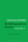 Image for Geographers  : biobibliographical studiesVolume 1