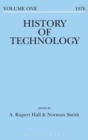 Image for History of technologyVolume 1