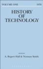 Image for History of Technology Volume 1