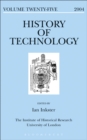 Image for History of Technology Volume 25 : 25.