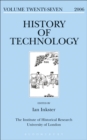 Image for History of Technology Volume 27 : v. 27,