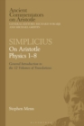 Image for Simplicius: On Aristotle Physics 1 8: General Introduction to the 12 Volumes of Translations