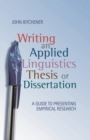 Image for Writing an applied linguistics thesis or dissertation: a guide to presenting empirical research