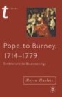 Image for Pope to Burney, 1714-1779: Scriblerians to bluestockings