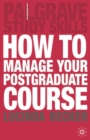 Image for How to manage your postgraduate course