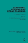 Image for Land Rent, Housing and Urban Planning: A European Perspective