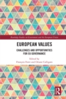 Image for European values: challenges and opportunities for European Union governance
