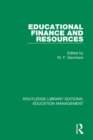 Image for Educational finance and resources