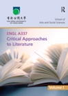 Image for ENGL A337 Critical Approaches to Literature