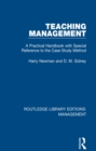 Image for Teaching management: a practical handbook with special reference to the case study method