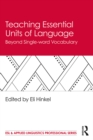 Image for Teaching essential units of language: beyond single-word vocabulary