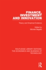 Image for Finance, investment and innovation: theory and empirical evidence