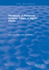 Image for Handbook of Proximate Analysis Tables of Higher Plants