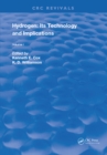 Image for Hydrogen: Its Technology and Implication: Production Technology - Volume I