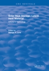 Image for Solar Heat Storage: Volume II: Latent Heat Material