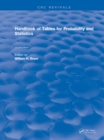 Image for Handbook of tables for probability and statistics