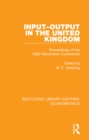 Image for Input-output in the United Kingdom: proceedings of the 1968 Manchester conference : 5