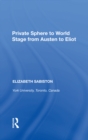 Image for Private sphere to world stage from Austen to Eliot