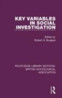 Image for Key variables in social investigation