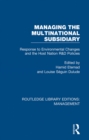 Image for Managing the multinational subsidiary: response to environmental changes and the host nation R&amp;D policies : 27