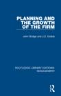Image for Planning and the growth of the firm