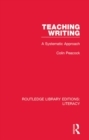 Image for Teaching writing: a systematic approach : 18