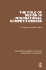 Image for The Role of Design in International Competitiveness : 29