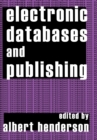 Image for Electronic databases and publishing